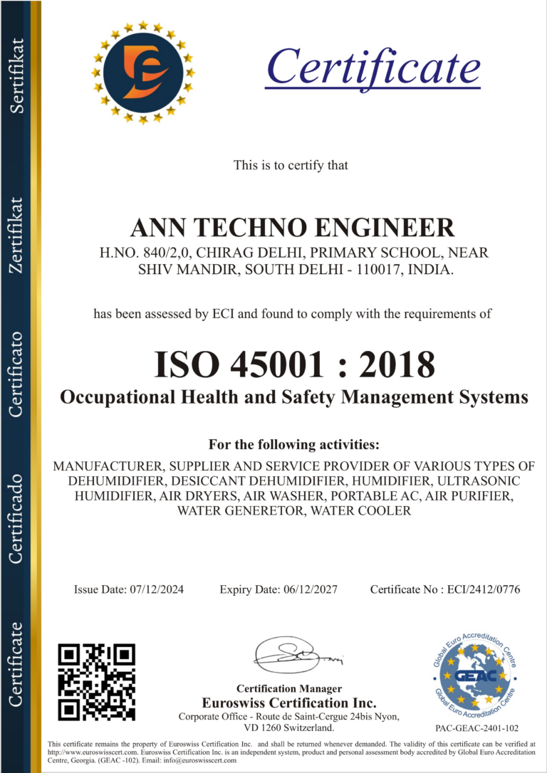 ANN TECHNO ENGINEER OHSMS (ISO 45001 2018)